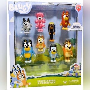 Bluey Family and Friends Articulated Action Figures
